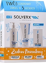 Fragrances, Perfumes, Cosmetics Set - Solverx Atopic Skin (sh/emul/250ml + b/balm/200ml + h/cr/50ml)