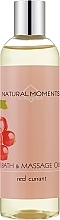 Fragrances, Perfumes, Cosmetics Red Currunt Bath & Massage Oil - Organique Natural Moments Bath & Massage Oil Red Currant