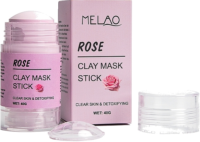 Rose Facial Stick Mask - Melao Rose Clay Mask Stick — photo N3