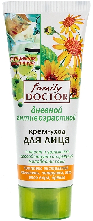 Day Face Care Cream "Anti-Aging" - Family Doctor — photo N1