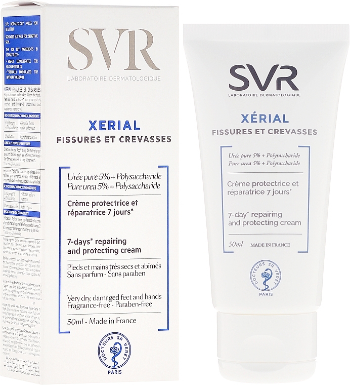 Hand and Foot Cream for Dry and Damaged Skin - SVR Xerial Chapped & Cracked Skin Cream — photo N2