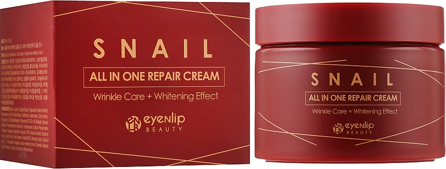 Multifunctional Snail Face Cream - Eyenlip Snail All In One Repair Cream — photo N4