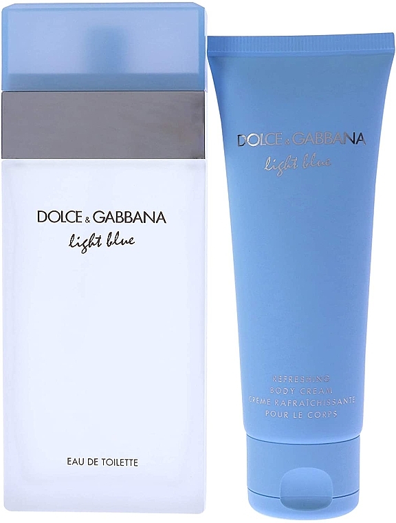 Dolce&Gabbana Light Blue - Set (edt/100ml + b/cr/75ml) — photo N2