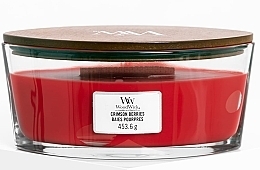Scented Candle in Glass - WoodWick Ellipse Scented Candle Crimson Berries — photo N1