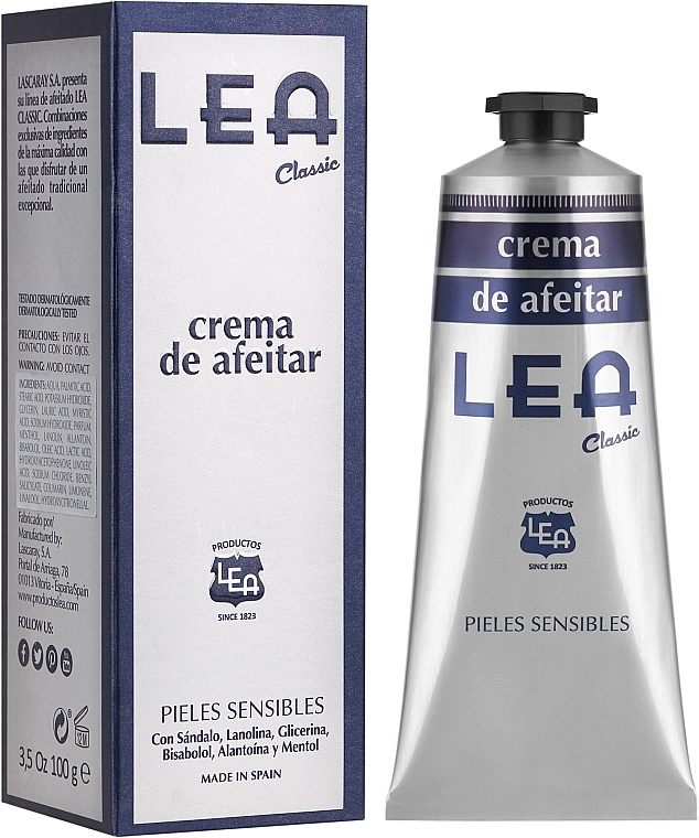 Shaving Cream - Lea Classic Sensitive Skin Shaving Cream — photo N10