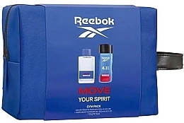 Reebok Move Your Spirit For Men - Set (edt/100ml+sh/gel/250ml+ bag/1pcs) — photo N1