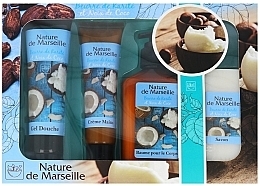 Fragrances, Perfumes, Cosmetics Set - Nature de Marseille Cocos (sh/gel 100ml +cr/60ml + balsam 150ml + soap 90g)