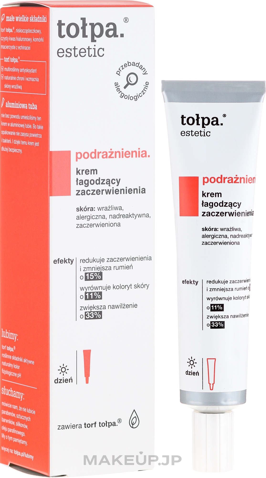 Anti-Redness Soothing Face Cream - Tolpa Estetic Cream — photo 40 ml