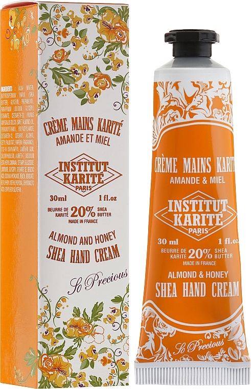 Hand Cream "Almond and Honey" - Institut Karite Almond And Honey Hand Cream — photo N1