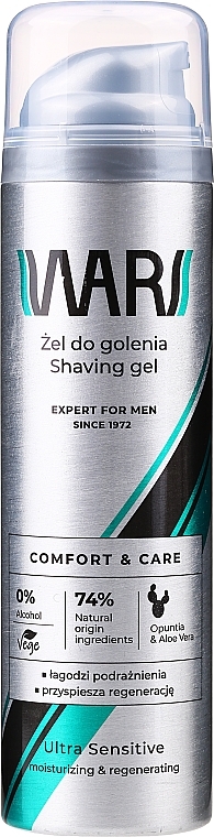 Soothing Shaving Gel - Wars Expert For Men — photo N1