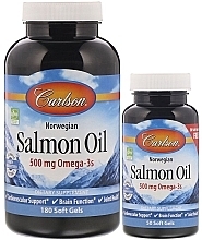 Set "Salmon Oil", capsules - Carlson Labs Norwegian Salmon Oil — photo N1