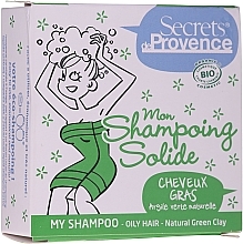 Fragrances, Perfumes, Cosmetics Green Clay Solid Shampoo - Secrets De Provence My Shampoo Natural Green Clay