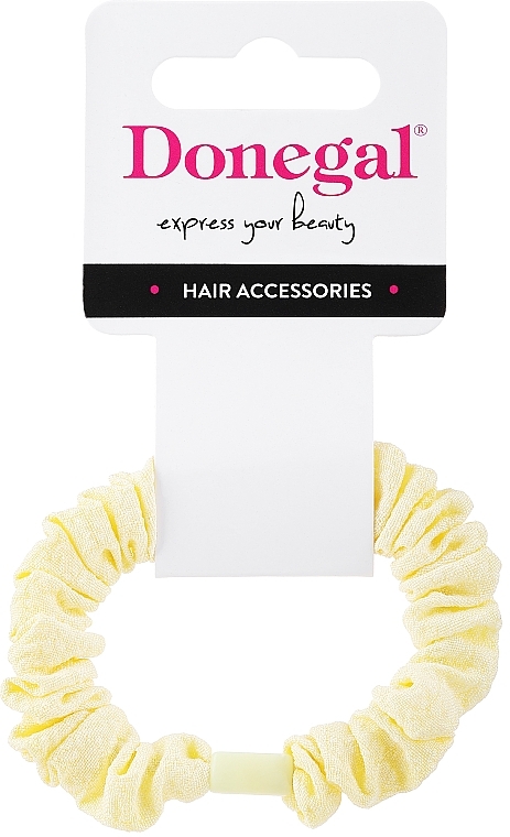 Hair Tie FA-5679+2, light yellow - Donegal — photo N1