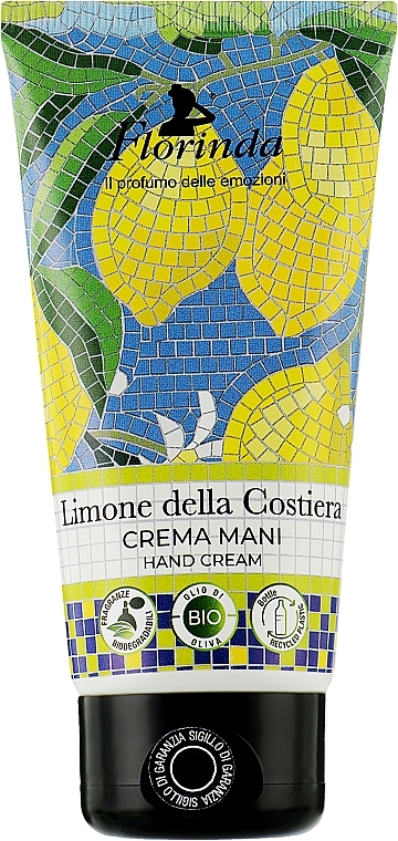 Coastal Lemon Hand Cream - Florinda Mosaici Italiani Hand Cream — photo N1