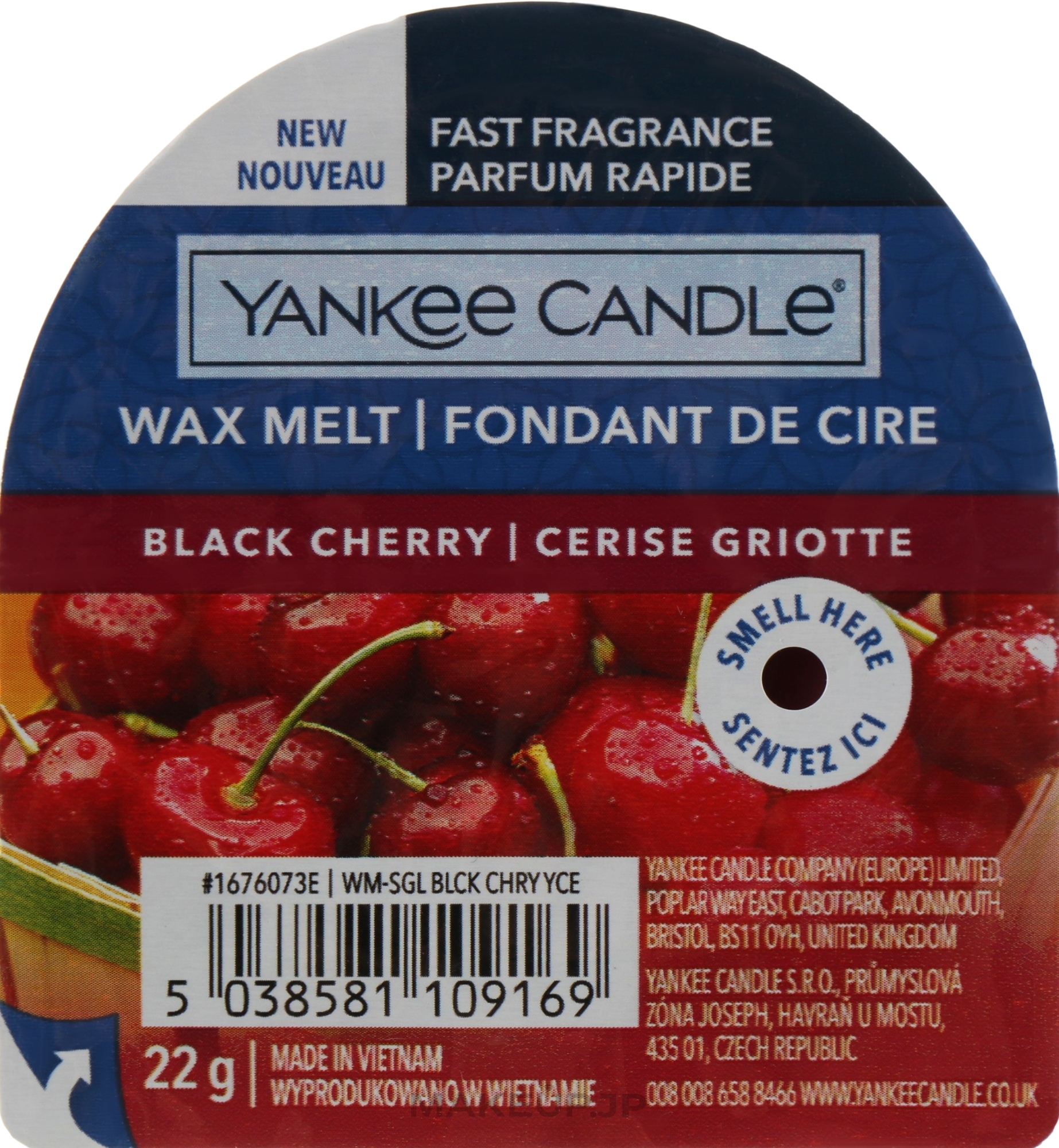 Scented Wax - Yankee Candle Black Cherry Wax Melt — photo 22 g