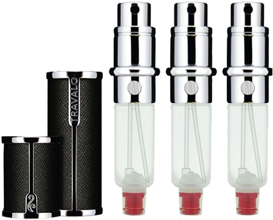 Perfumery Atomizer Set - Travalo Milano Black Set (atomiser/3x5ml + case) — photo N19
