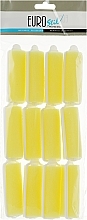 Hair Curler, 12 pcs, yellow - Eurostil — photo N1