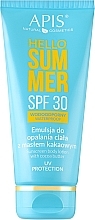 Tanning Body Lotion with Cocoa Butter SPF30 - APIS Hello Summer — photo N2