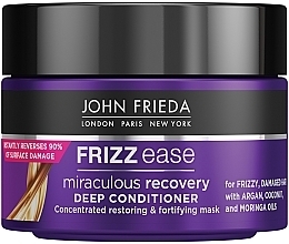 Fragrances, Perfumes, Cosmetics Skoncentrowana odbudowująca maska wzmacniająca do niesfornych włosów suchych i zniszczonych - John Frieda Frizz-Ease Miraculous Recovery Intensive Masque	