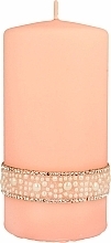 Fragrances, Perfumes, Cosmetics Decorative Candle, 7x14 cm, rose gold - Artman Crystal Opal Pearl