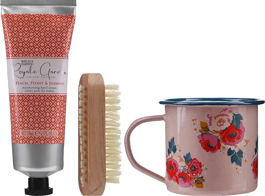 Set - Baylis & Harding Royale Garden Mug Set (h/cr/130ml + nail/brush/1pcs + mug/1pcs) — photo N2