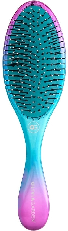 Brush for Normal & Thick Hair - Olivia Garden Aurora Blue — photo N1