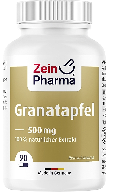 Pomegranate Extract Capsules, 500 mg - ZeinPharma — photo N1