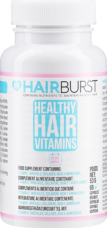 Healthy Hair Vitamins, 60 capsules - Hairburst Healthy Hair Vitamins — photo N4