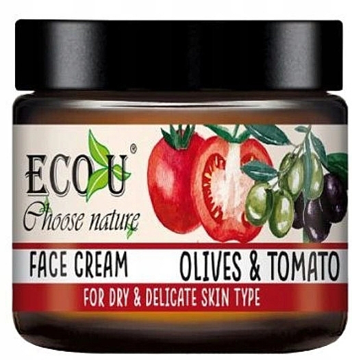 Face Cream "Tomato & Olive" - Eco U Face Cream — photo N1