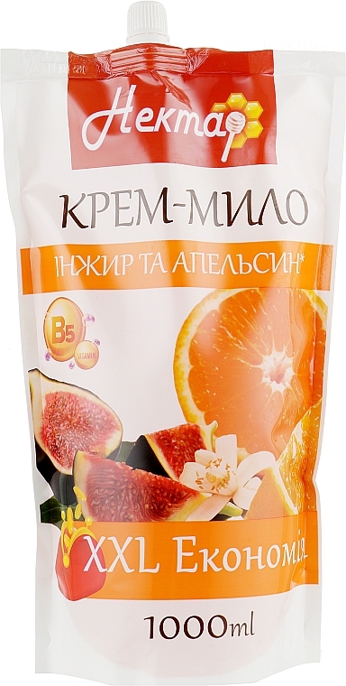 Fig & Orange Cream Soap - Aqua Cosmetics Nectar (doy-pack)  — photo N1