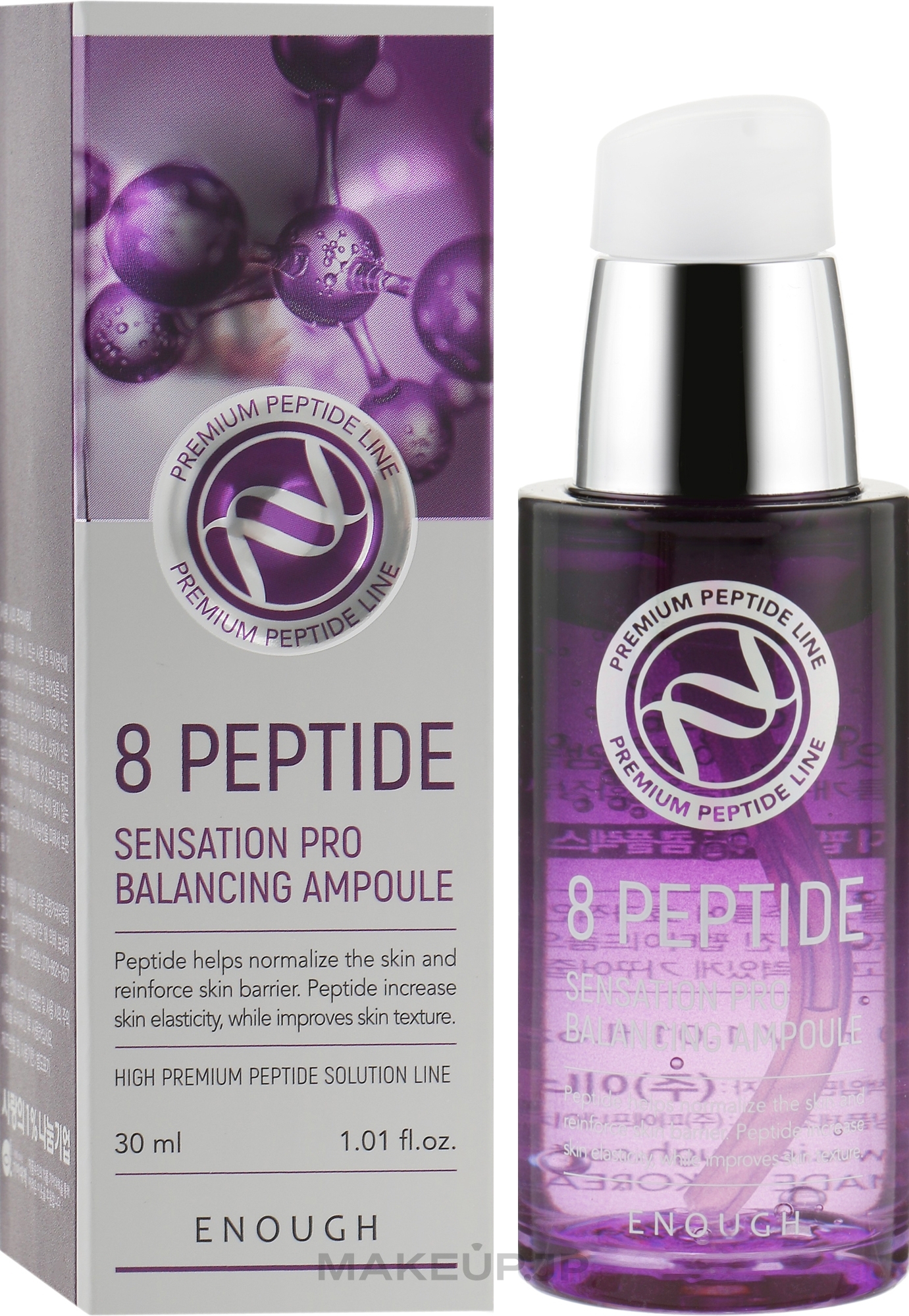 Peptide Face Serum - Enough 8 Peptide Sensation Pro Balancing Ampoule — photo 30 ml