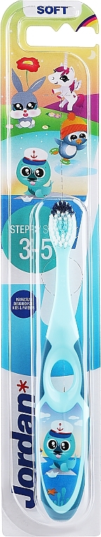 Step 2 Kids Toothbrush (3-5), soft, blue, walrus - Jordan — photo N1