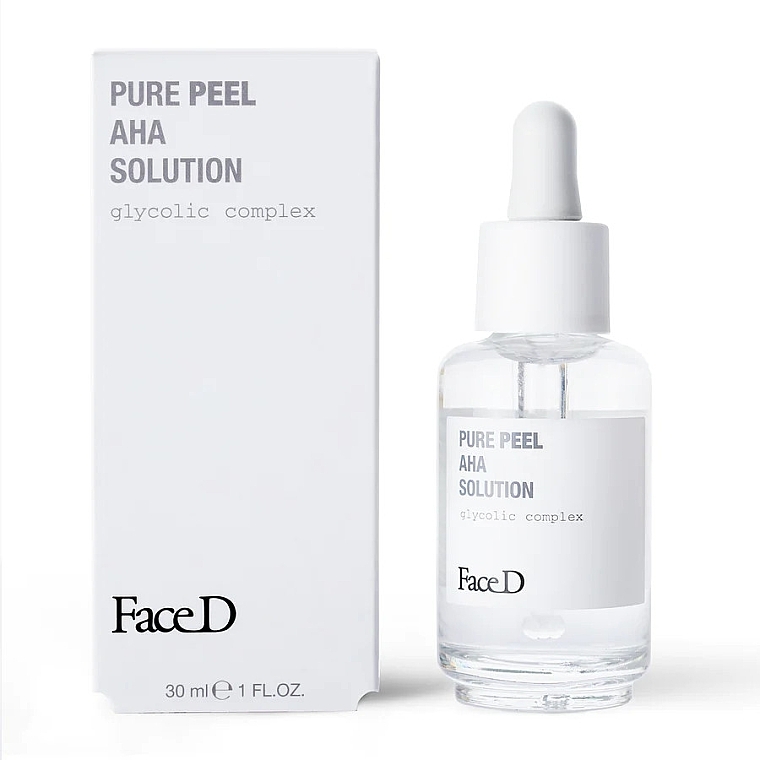 Glycolic Face Peeling - FaceD Pure Peel AHA Solution — photo N1