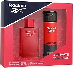 Fragrances, Perfumes, Cosmetics Reebok Activate Your Senses - Set (edt/100ml + deo/spray/150ml)