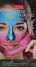 Facial Peel-Off Multi Mask "Blue/Pink" - Purederm Galaxy Multi Masking Treatment Blue & Pink — photo N1
