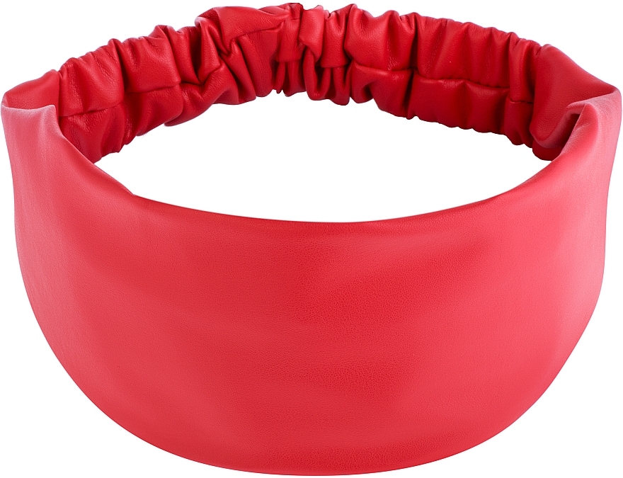 Faux Leather Classic Headband, red - MAKEUP Hair Accessories — photo N1