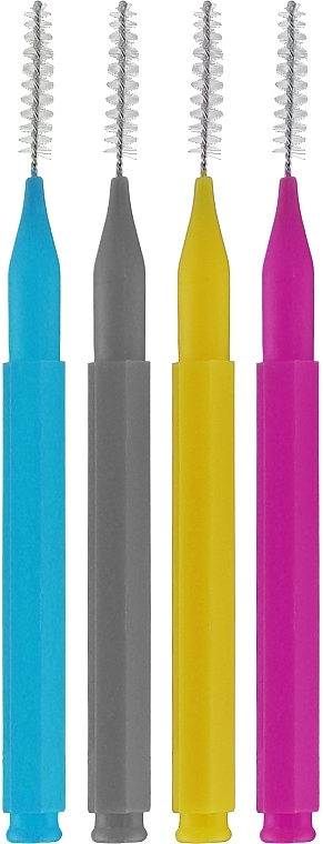 Brow Lamination Nano-Brushes, multicolor, 4 pcs - Lewer — photo N1