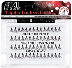 Individual Lashes Kit - Ardell Triple Individual Medium Black — photo N1