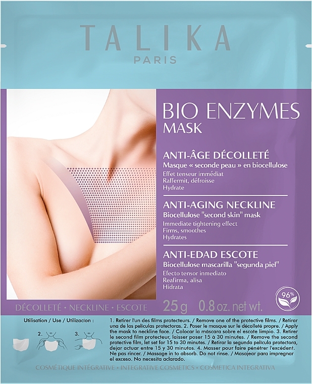 Bio-Enzymes Mask Neckline - Talika Bio Enzymes Anti-Aging Neckline Mask  — photo N1