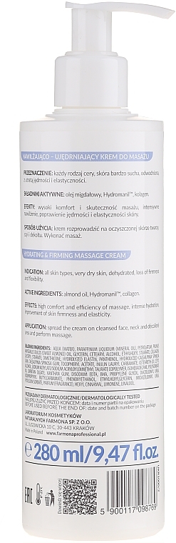 Collagen Massage Cream - Farmona Professional Hydra Quest Hidrating & Firming Massage Cream — photo N2