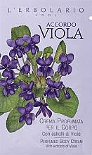 GIFT! Violet Body Cream - L'Erbolario Accordo Viola Crema Profumata per il Corpo (sample) — photo N1