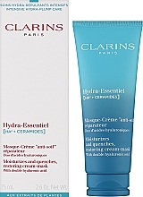 Restoring Face Cream-Mask - Clarins Hydra-Essentiel HA2+ Ceramides Restoring Cream-Mask — photo N2
