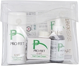 Fragrances, Perfumes, Cosmetics Set - Kart Pro Feet 5 (soap/60ml + cr/15ml + cr/5ml + liquid/30ml + plaster)