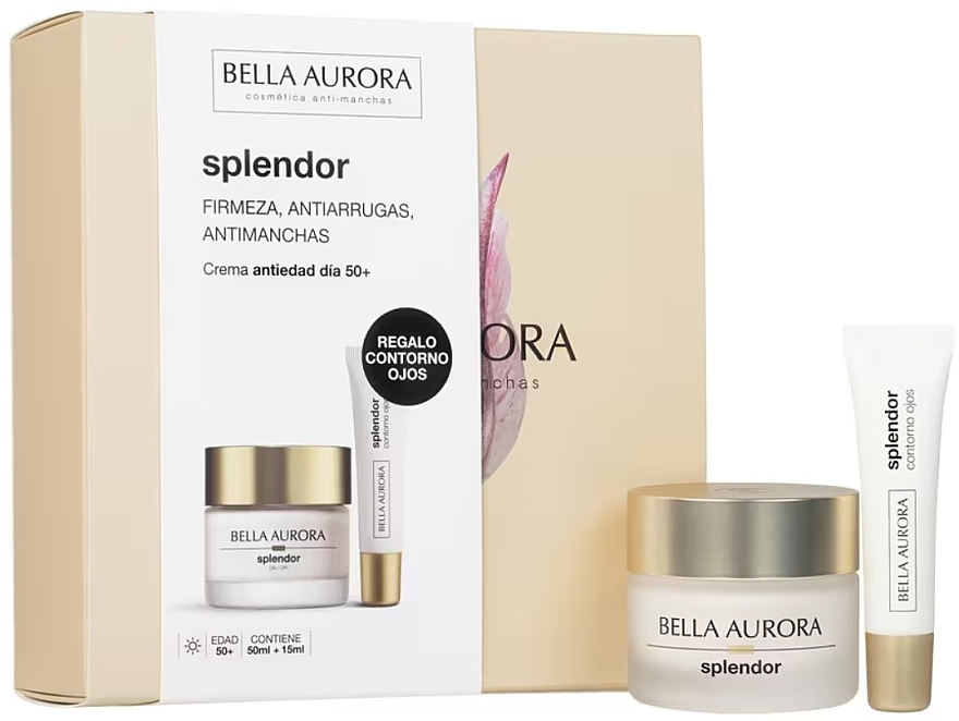 Bundle - Bella Aurora Splendor 50 Gift Set (f/day/cr/50ml + eye/cr/50ml) — photo N1