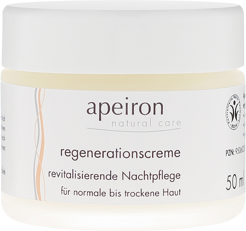 Regenerating Night Cream for Normal & Dry Skin - Apeiron Night Regeneration Cream — photo N2