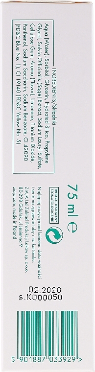 Fluoride-Free Toothpaste - Ziaja Mintperfect — photo N3