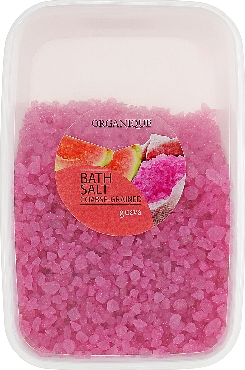 Coarse-Grained Bath Salt "Guava" - Organique Bath Salt Dead Sea — photo N1