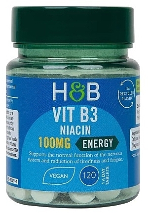 Niacin Dietary Supplement - Holland & Barrett Niacyn Vitamin B3 100 mg — photo N5