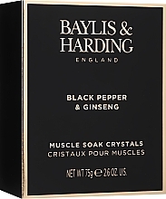 Set - Baylis & Harding Black Pepper & Ginseng Signature Collection (sh/gel/100ml + f/wash/100ml + crystals/75g + bathrobe) — photo N5