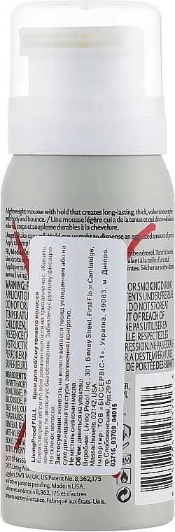 Volume Mousse for Thin Hair - Living Proof Full Thickening Mousse — photo N4